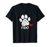 Fido Puppy Love Doggy Parent Fido Pet Dog name Paw Fido T-Shirt