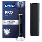 Oral-B Pro 3 3500 Rechargeable Electric Toothbrush with Travel Case - Black