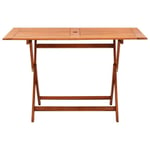 Table pliable de jardin - ALOMEJOR - NEAUVO - Bois d'eucalyptus solide - Marron - Pliant - Extérieur