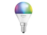 Ledvance Smart+ Mini - Led-Lyspære - Form: P46 - E14 - 4.9 W (Ekvivalent 40 W) - Klasse F - Rgbw-Lys - 2700-6500 K - Hvit (En Pakke 3)