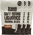 Black Liquorice Company - Soft Eating Liquorice Original Black Gluten Free, 3 x