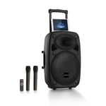 PA Speakers Active PA System 1000 W Portable Audio Bluetooth Mobile Mic Remote 