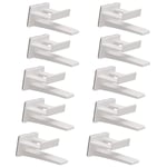 Lntyq Lot de 12 supports adhésifs pour chapeaux pour mur et porte – Porte-casquettes de baseball, placard et organisateur de rangement, cintre solide