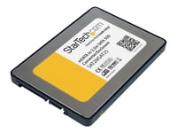 Startech.Com 2.5In Sata To Mini Sata Ssd Adapter Enclosure - Mini Pcie Ssd Adapter - Sata To Msata - Mini Pcie Sata (Sat2msat25) - Drevkabinett - 2.5" - 1 Kanal - Sata - Sølv - For P/N: Bracket125pt, Bracket125ptp, Bracket425f, Sateraser4, Satsasdup