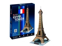 Cubicfun C044h Eiffel Tower Paris France World's Great Architectures 3D Puzzle, 35 Pieces