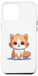Coque pour iPhone 15 Pro Max mignon chat funy animal chat amoureux
