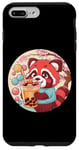 Coque pour iPhone 7 Plus/8 Plus Roter Kawaii Panda avec Bubble Tea