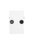 Triax Wall Outlet FM/TV TD 263E White