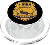 Lawn Enforcement Officer Landscaper Gardening Grass Mowing PopSockets PopGrip pour MagSafe