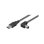 Cable usb Anschl. ab St/St 90 0,5m noir (93016) - Goobay