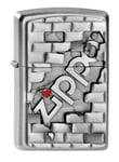 Zippo Lighter The Wall Emblem 2003963 Taille Unique Argent