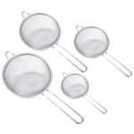 4 kpl Twilled Grain Sieve Colander