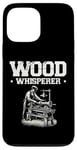 Coque pour iPhone 13 Pro Max Tour à bois Whisperer Tourneur à bois