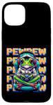 iPhone 15 Plus Cute Gaming Frog Pew Video Game Graphic Men Boys Kids Women Case