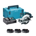 Makita DSS611RGJ-3 18v LXT 165mm Circular Saw (3x6Ah)