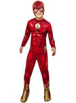 RUBIES - DC Officiel - THE FLASH - Déguisement Classique pour Enfants - Taille 5-6 ans - Costume avec Combinaison à Manches Longues, Couvre Bottes et Masque Intégrés