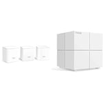 Tenda Nova MW5G-3 Whole Home Mesh Wi-Fi System, 3500sq² Wi-Fi Coverage, Work with Amazon Alexa, Parental Controls, Easy Set Up, Router and Wi-Fi Booster Replacement & Nova MW6-1 Mesh Wi-Fi System