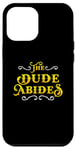 iPhone 12 Pro Max The Dude Abides Vintage Design For Film Loving Bowler Case