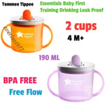 Tommee Tippee Essentials Baby First Training Drinking Cup Leak Proof 190ml 4m+