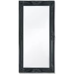 Miroir mural Style baroque 100 x 50 cm Noir - Noir