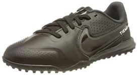 NIKE Jr. Tiempo Legend 9 Academy Tf Sneaker, Black Dk Smoke Grey Summit White, 2 Years UK Child