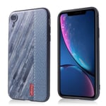 Mjukt fodral för iPhone Xr med präglat mönster - Stil F