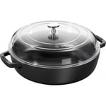 Staub Valurauta Chistera Pata Pyöreä 28 cm, Musta 40501-036-0