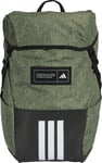 adidas 4ATHLTS Camper Backpack Green Gym Padded Zip Pocket Travel Training Bag