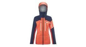 Veste impermeable millet white 3l femme orange