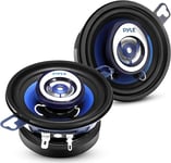 Pyle Enceinte Voiture Stéréo 2 Voies - 120W Haut Parleur Coaxial Pro Audio 8,9 cm - Remplacement Rapide Composant OEM Universel Compatible avec Montage Porte/Panneau Latéral de Véhicule (Paire)