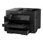 EPSON Epson EcoTank ET-16600 - Imprimante multifonctions couleur jet d'encre A3 plus (311 x 457 mm) (original) (support) jusqu'à 25 ppm (impression) 550 feuilles 33.6 Kbits/s USB 2.0, LAN, Wi-Fi(n), hôte noir