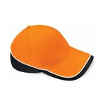 Beechfield Teamwear Competition Cap - keps - Orange/Black/White - One Size