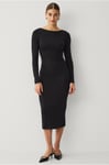 Gina Tricot - Klänning Soft Touch Boatneck Dress - Svart