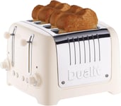 Dualit 4 Slice Lite Toaster with Perfect Toast Technology 46213 (Canvas White