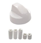 UNIVERSAL CONTROL KNOB & ADAPTORS Gas Fire Trouser Press Storage Heater WHITE