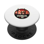 Chandler Arizona AZ Cactus Desert Vacances Randonnée Aventure PopSockets PopGrip Adhésif