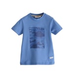 Superga Kids Unisex Childrens/Kids Camo Logo Capped Sleeved T-Shirt (Avio Blue) - Medium Blue material_cotton - Size 3Y