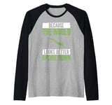 Because the World looks better upside down Bungee Jumping Raglan Baseball Tee