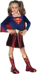 Rubie's Official DC Supergirl Deluxe Girls Costume, Kids Fancy Dress Super Hero