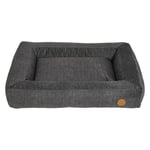 JACK AND VANILLA, Lit Box, Panier pour Chien, Modèle Manchester, Couleur Gris, Taille L, 100x70cm