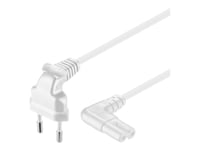 Goobay Nk 104 W-200 Tv - Strømkabel - Power Iec 60320 C7 Til Europlug (Hann) - Ac 250 V - 2 M - Hvit - Europa