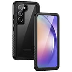 Lanhiem Coque pour Samsung A54, [IP68 Étanche & Antichoc] 360 Protection Integrale Double Renforcé Waterproof Etui Antipoussière Incassable Housse Compatible avec Samsung Galaxy A54-5G, Noir