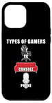 Coque pour iPhone 12 Pro Max Types of Gamers: PC, Console, Phone Funny Gaming Dad & Teen