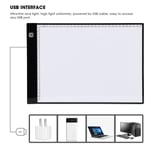 Kopiera Ritning USB Steglös Dimning LED Tracing Light Box Board Art Tattoo A4 Ritblock-HEN