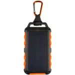 Xtrom Solar Charger 10.000 mAh, IP65 Powerbank med solceller