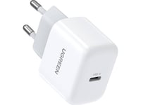 Ugreen Cd241 Mini Väggladdare, Usb-C, 20W, Pd (Vit)