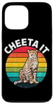 Coque pour iPhone 13 Pro Max Cheeta It Graphique Fast Cheetah Wildlife Runner