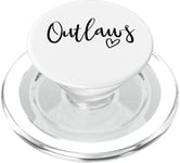 Outlaws High School Mascotte Sports Team Femmes Outlaws PopSockets PopGrip pour MagSafe