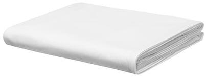 Calvin Klein Drap Plat Moderne en Coton uni 1 pièce, lit Double, Coton Modal 170 g/m² (Blanc)