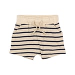 The New Siblings GOTS Nat Uni Shorts Mood Indigo Striped | Marinblå | 80 cm